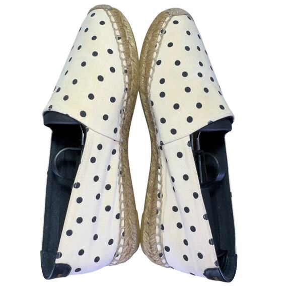 Yves Saint Laurent Signature Logo Polka Dot Espadrilles Women’s Size 36 /6 US - Picture 5 of 8